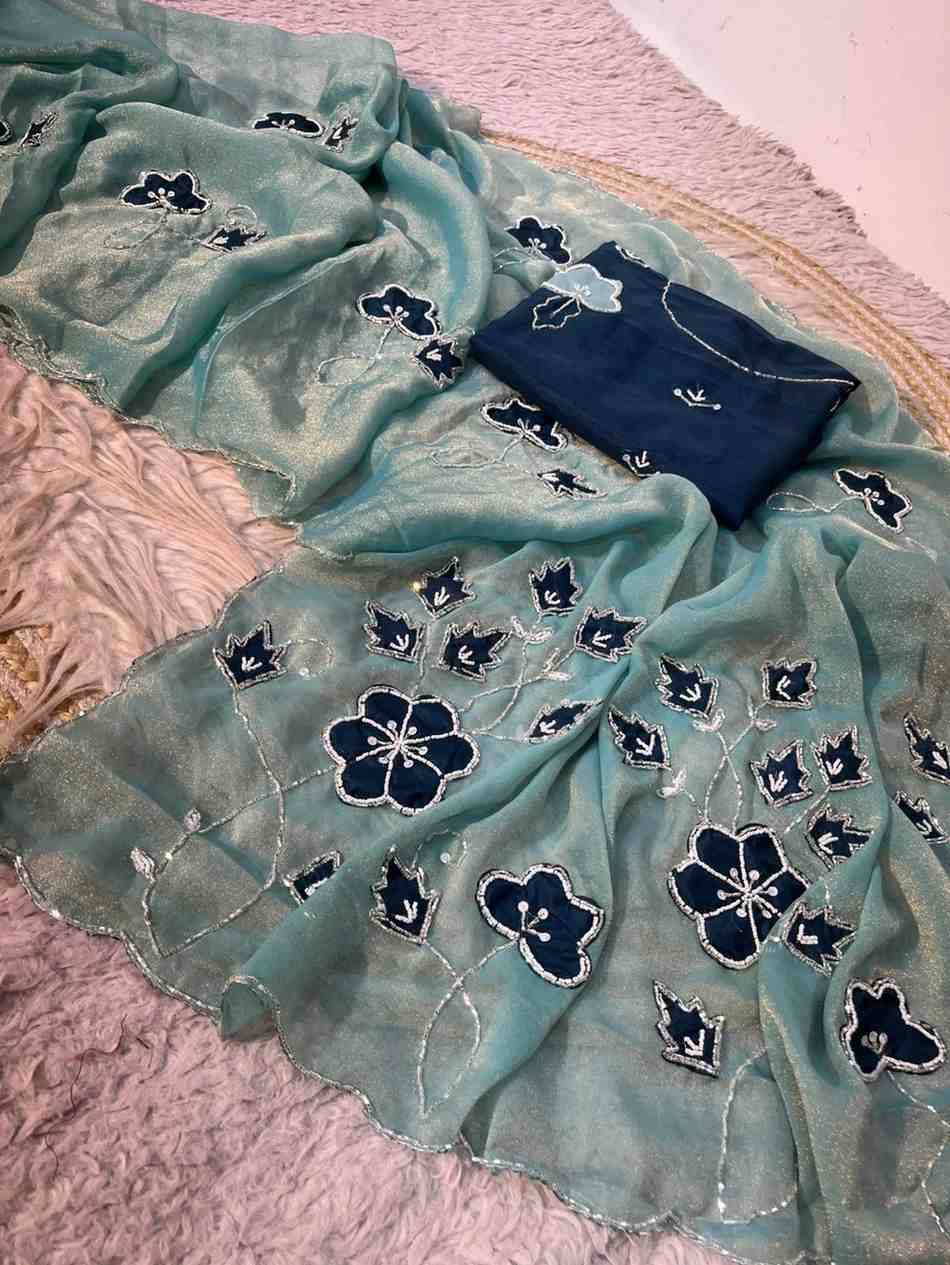 Vinayak handwork x nc moss Saree manufacturers in Kolkata